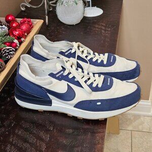 Nike Men's Waffle One SE Trainers, Midnight Navy/Coconut Milk, Sz 13